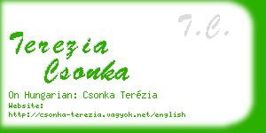 terezia csonka business card